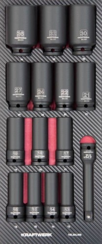 WKŁADKA EVA3 Z  NASADKAMI MASZYNOWYMI 1/2" (15)