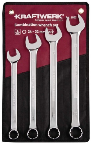 ZESTAW KLUCZY PŁASKO-OCZKOWYCH COMBI 24-32MM (4)