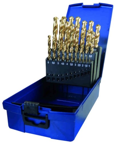 ZESTAW WIERTEŁ DIN 338 HSS-G TIN TYP N 1-10,5 (24)