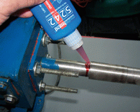 Klej "wał-piasta" czerwony MULTIBOND 5242 bardzo trudny demontaż