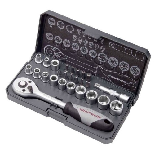 ZESTAW KLUCZY NASADOWYCH Basic 1/4" 26-CZĘŚCIOWY
