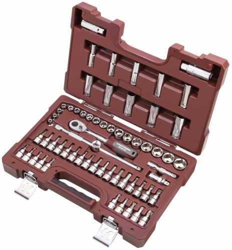 ZESTAW KLUCZY NASADOWYCH 3/8" 62-CZʌCIOWY