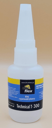 Klej cyjanoakrylowy T300 UNIFLEX 20g