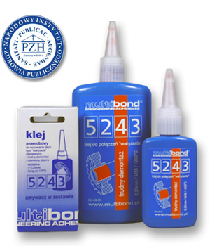5243 Klej wał-piasta MULTIBOND bardzo trudny demontaż