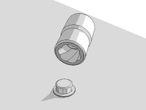 NASADKA 1/2" DO ZNISZCZONYCH ŚRUB SW13 /KRAFTWERK/