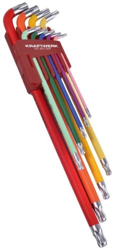 307.801.009.jpgZESTAW KLUCZY TRZPIENIOWYCH TORX KOLOROWE T10-T50
