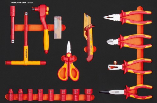 ZESTAW SZCZYPIEC I KLUCZY NASADOWYCH VDE 3/8" W PI