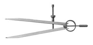 PRECYZYJNY CYRKIEL TRASERSKI NASTAWNY 175MM