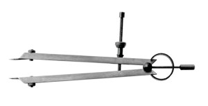 PRECYZYJNY CYRKIEL TRASERSKI NASTAWNY 300MM