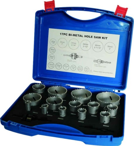 ZESTAW OTWORNIC HSS-Co8 16-76MM (17) /UNIVERSAL/