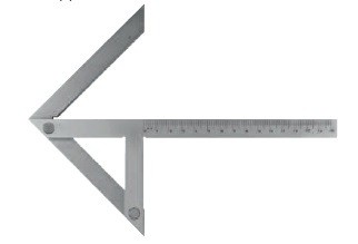 KĄTOWNIK CENTRUJĄCY DIN875/I 200X150MM STAL CHROM
