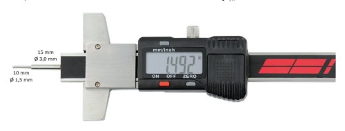 GŁĘBOKOŚCIOMIERZ ELEKTRONICZNY Z BOLCEM 0-80MM