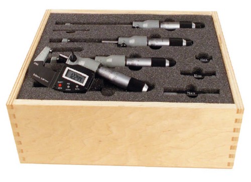 ZESTAW MIKROMETRÓW DIN 863-1 0-100MM (4) /HITEC/