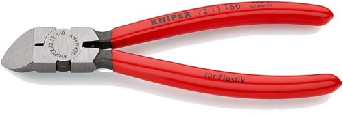 Szczypce tnące boczne wygięte 45° do tworzywa160mm