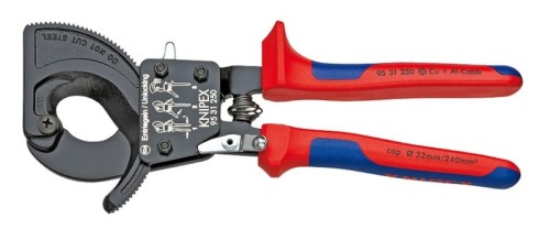 Nożyce do kabli (z mechanizmem zapadkowym) 250mm