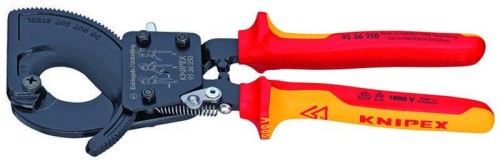 Nożyce do kabli VDE z mechanizmem zapadkowym