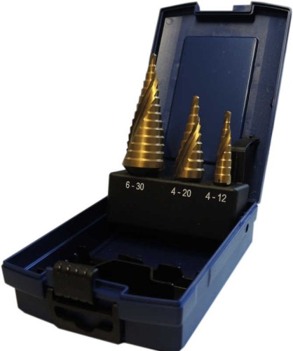 ZESTAW WIERTEŁ STOPNIOWYCH TIN 4-30 3-CZ /KRYPTON/