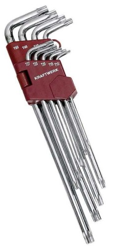 ZESTAW KLUCZY TRZPIENIOWYCH TORX XXL T10-T50 9CZ