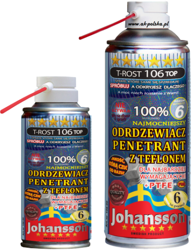 Odrdzewiacz penetrator z teflonem  T-ROST 106 TOP 400ml