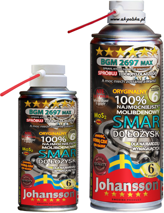 Smar do łożysk z molibdenem BGM 2697 MAX 400ml spray JOHANSSON
