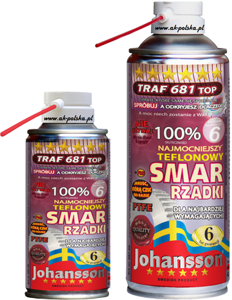 Smar pentrujący z PTFE rzadki JOHANSSON TRAF 681 TOP spray 400ml