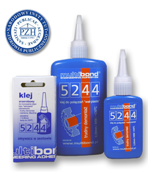Klej "wał-piasta" czerwony MULTIBOND 5244 bardzo trudny demontaż