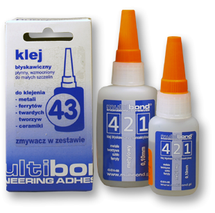 Klej do metalu, ferrytów, plastiku, gumy MULTIBOND-421