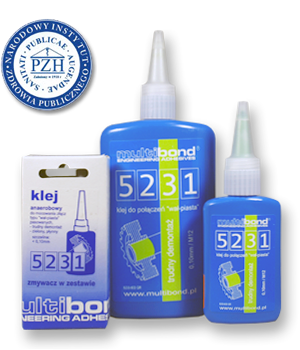 Klej "wał-piasta" zielony MULTIBOND 5231 trudny demontaż
