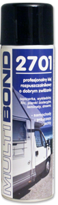 Klej do tapicerki, tkanin, skóry, filcu, laminatów, gabki 2701 Multibond spray