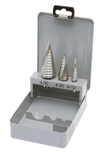 ZESTAW WIERTEŁ STOPNIOWYCH HSS-E 4-30MM (3)