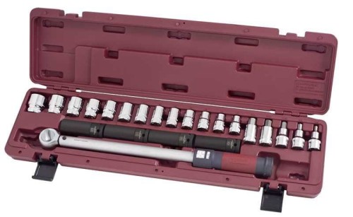 KLUCZ DYNAMOMETRYCZNY 1/2" 40-200Nm + OSPRZĘT (23)