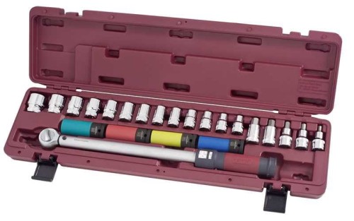 KLUCZ DYNAMOMETRYCZNY 1/2" 40-200Nm + OSPRZĘT (23)