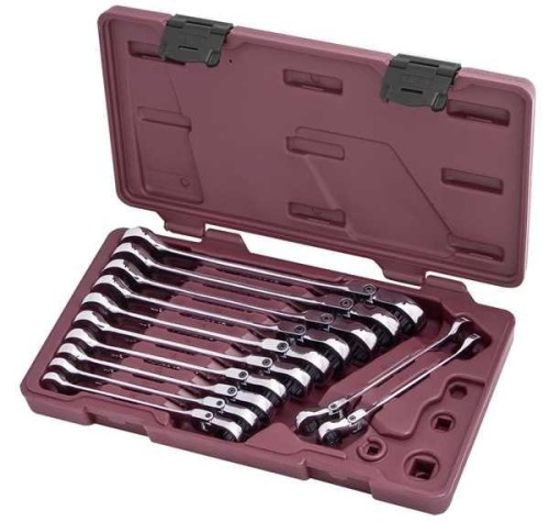 ZESTAW KLUCZY PŁASKO-ZAPADKOWYCH FLEX 8-19 (12)