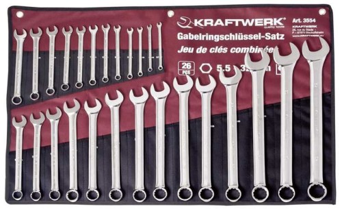 ZESTAW KLUCZY PŁASKO-OCZKOWYCH W ETUI 5.5-32 (26)