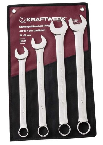 ZESTAW KLUCZY PŁASKO-OCZKOWYCH 24-32 W ETUI (4)