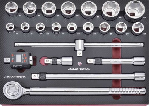 ZESTAW NASADEK 3/4" + MIERNIK 4081-34 EVA3 (22)