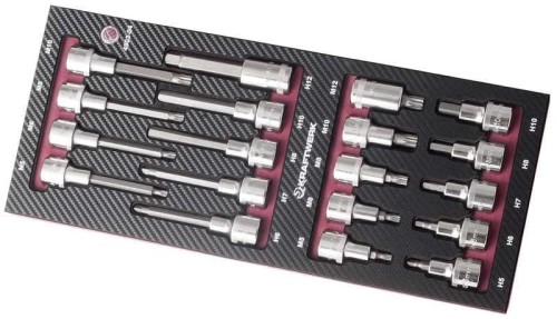 WKŁADKA EVA3  Z NASADKAMI 1/2" HEX/XZN (19)