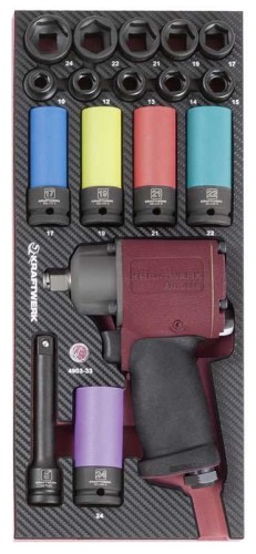 WKŁADKA EVA3 Z  ZAKRĘTAKIEM 1/2" I NASADKAMI (17)